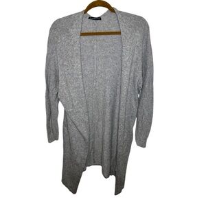 Brandy Melville Gray Open Front Long Sweater Cardigan